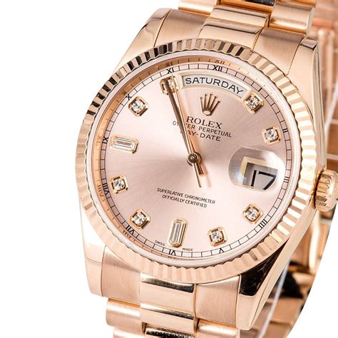 rolex day date president oro rosa|rolex gold day date.